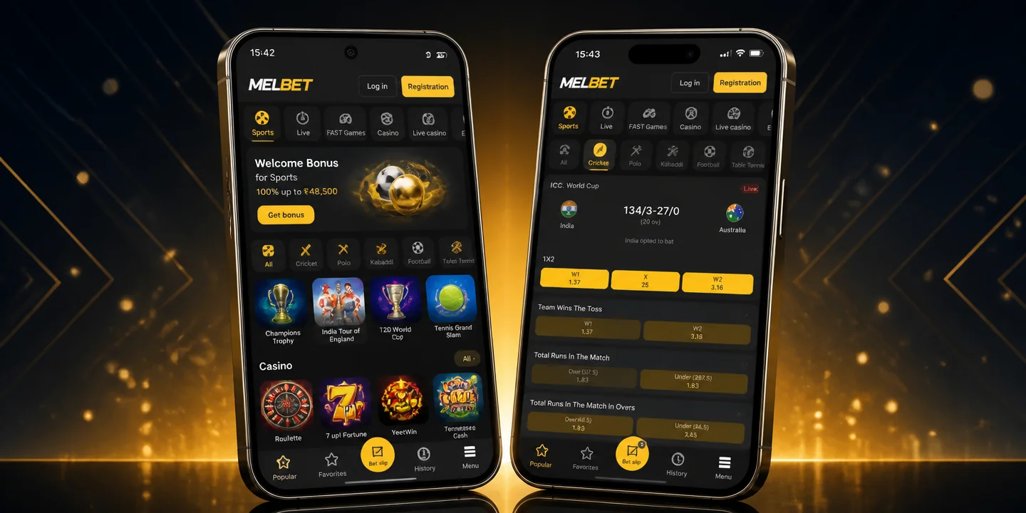 Melbet betting app available for both Android and iOS in India